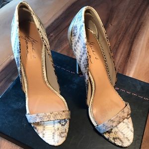 Mark&James by Badgley Mischka Paris Snake Heels 9